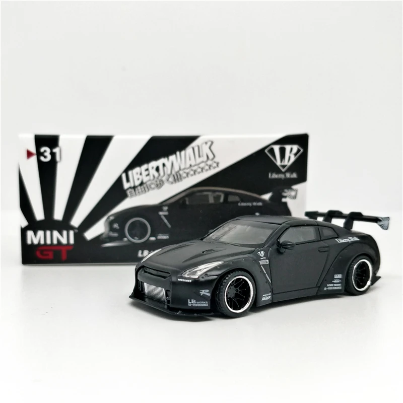 

1:64 MINI GT LB Works 2.0 Nissan GTR R35 MIJO USA Exclusive Matte Black LHD Diecast Model Car