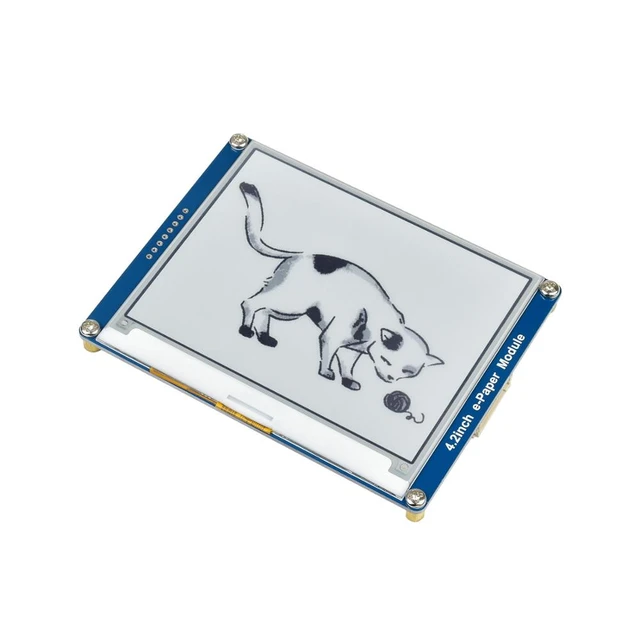 waveshare 1.54inch E-Ink Display Module Compatible with Raspberry Pi  4B/3B+/3B/2B/B+/A+/Zero/Zero W/WH/Zero 2W Series Boards 200x200 Resolution  SPI