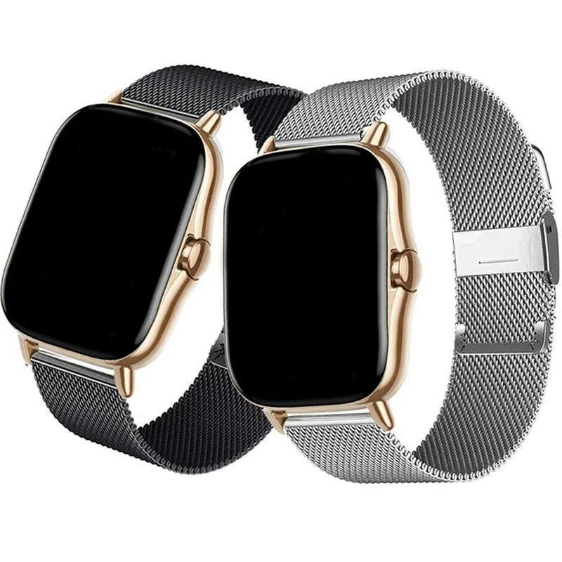 Ремешок из нержавеющей стали для смарт-часов Xiaomi Huami Amazfit Bip U S  Lite Pro, металлический браслет для смарт-часов Amazfit Neo GTS 2E 2 Mini |  Электроника | АлиЭкспресс