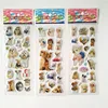 6 Sheets 3d Pet Dog and Marie Cat Stickers for Car Styling Scrapbook Animal Fish Dinosaur Bubble Stickers Reward Kids Toys 2