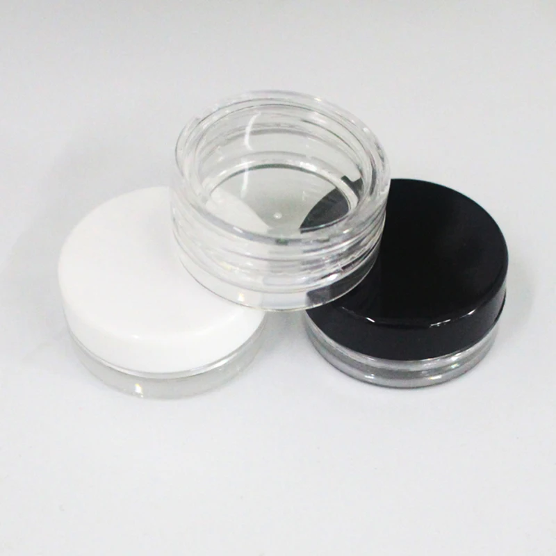 10pcs 2g/3g/5g/10g/15g/20g Plastic Empty Clear Cosmetic Jars Makeup Container Lotion Vials Face Cream Box Sample Pots Gel Bottle