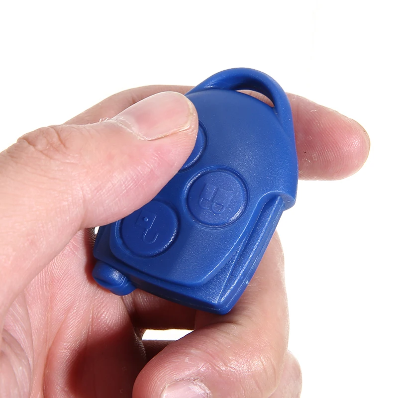 Fit For Ford Transit MK7 2006-2014 3 Buttons Remote Key Case Shell+Battery Auto Key Replacement Blue