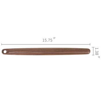 

Decorative French Stick for Baking, Wooden Dough Stick, Perforated, Pastry Pizza Dough Roll (Walnut Hole 15-3 / 4 Inches)