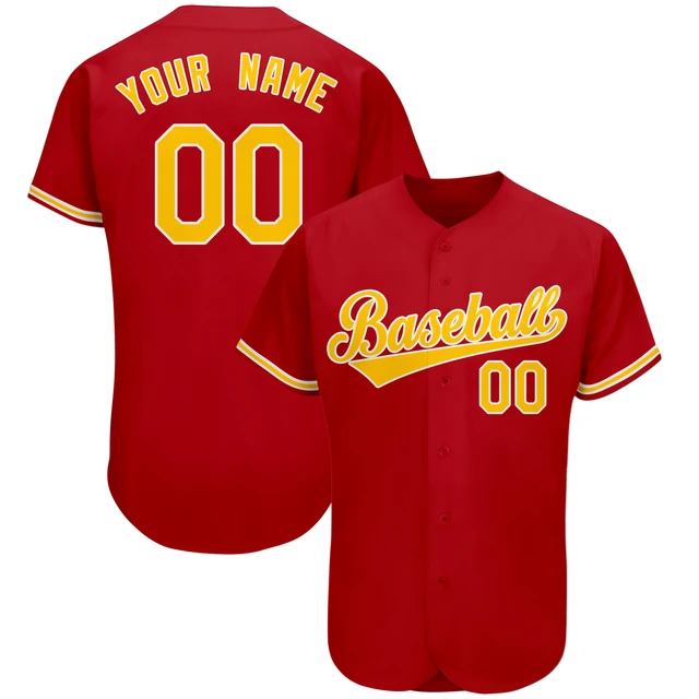 Personalized Custom Baseball Jerseys Shirt Print Team Name/Number Softball Jersey Club League Game Training Uniform for Men/Kids B3-03-01-331 As Pic