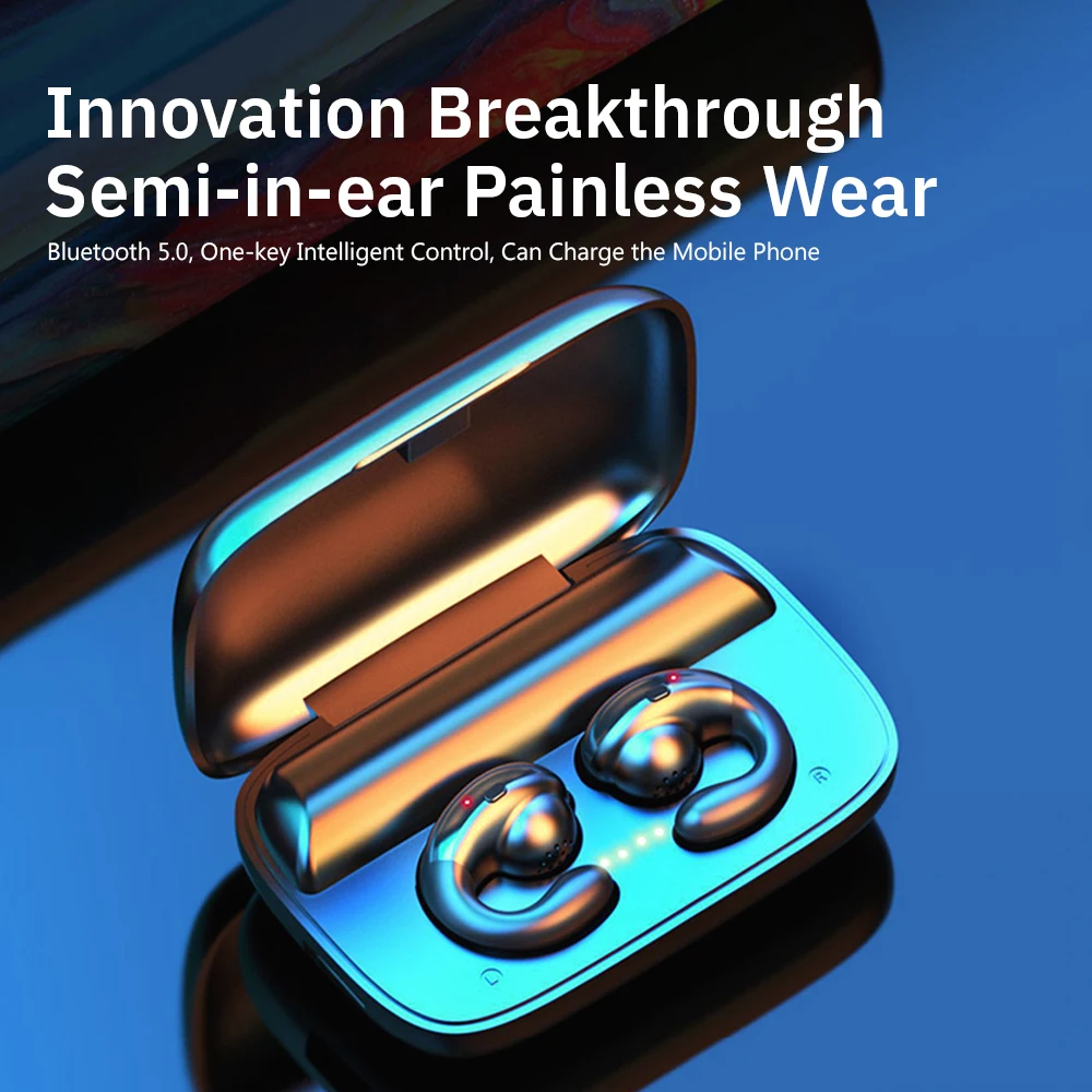 Fone de Ouvido Redutor de Ruído Tws sem Fio Design Ergonômico Profissional Bluetooth 5.0 Roupa Binaural Externa S19 - Image 6