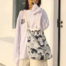 Сезон весна-лето; парусиновая сумка на плечо для ленивых студентов; Женская наклонная парусиновая сумка с принтом для девочек; Простые повседневные сумки