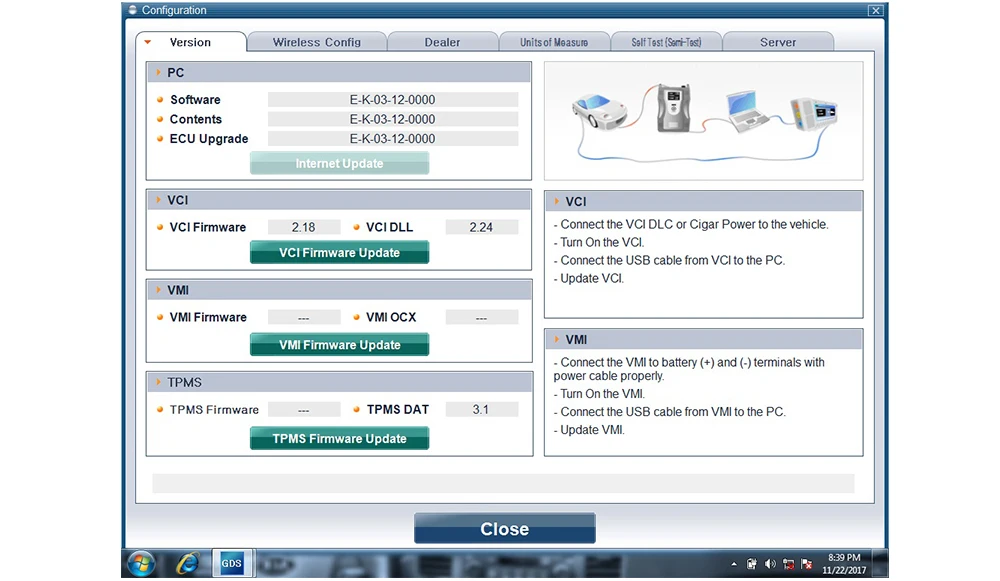 VCI диагностический инструмент для Kia ForHyunda-i VCI OBDII диагностический интерфейс программного обеспечения V2.02 диагностический интерфейс
