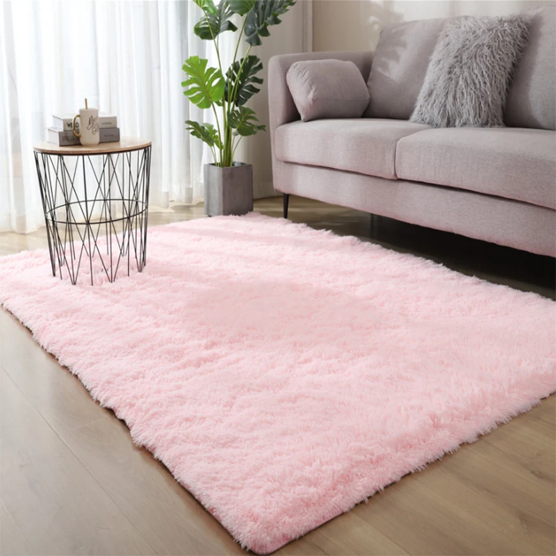 

ZDAAZV Long Hair Soft Fluffy Area Rugs And Tapetes Modern Wool Rugs for Living Room Sheepskin Carpets Rug Anti-slip Floor Mats