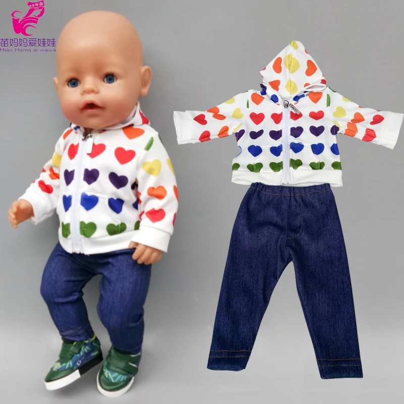 Кукольная одежда брюки для 43 см ухода за ребенком мам Baby Doll куртка из