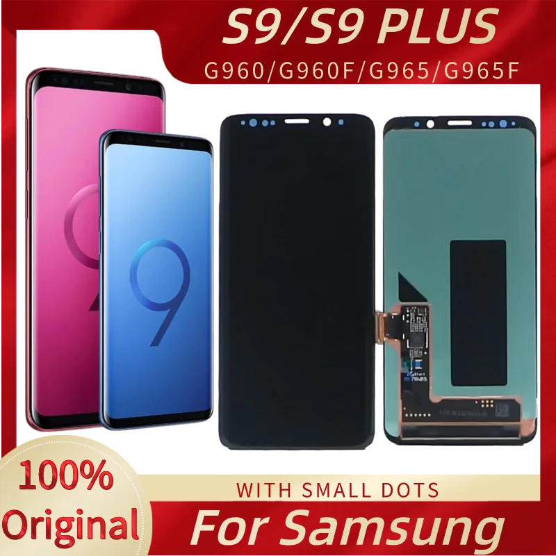ORIGINAL AMOLED LCD For SAMSUNG Galaxy S9 G960 G960F PLUS S9+G965 G965F Display Touch Screen Digitizer Assembly With dots | Мобильные
