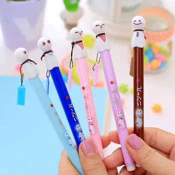 

20 pcs/Pack Cute face gel pen 0.5 mm black Signature Pen kawaii stationery Student Writing Tools school office supplies