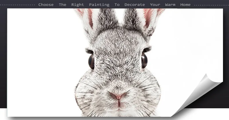 Серый кролик постеры с животными и художественная печать на холсте Картина милый кролик настенная художественная декоративная картина для детской скандинавской детской украшения