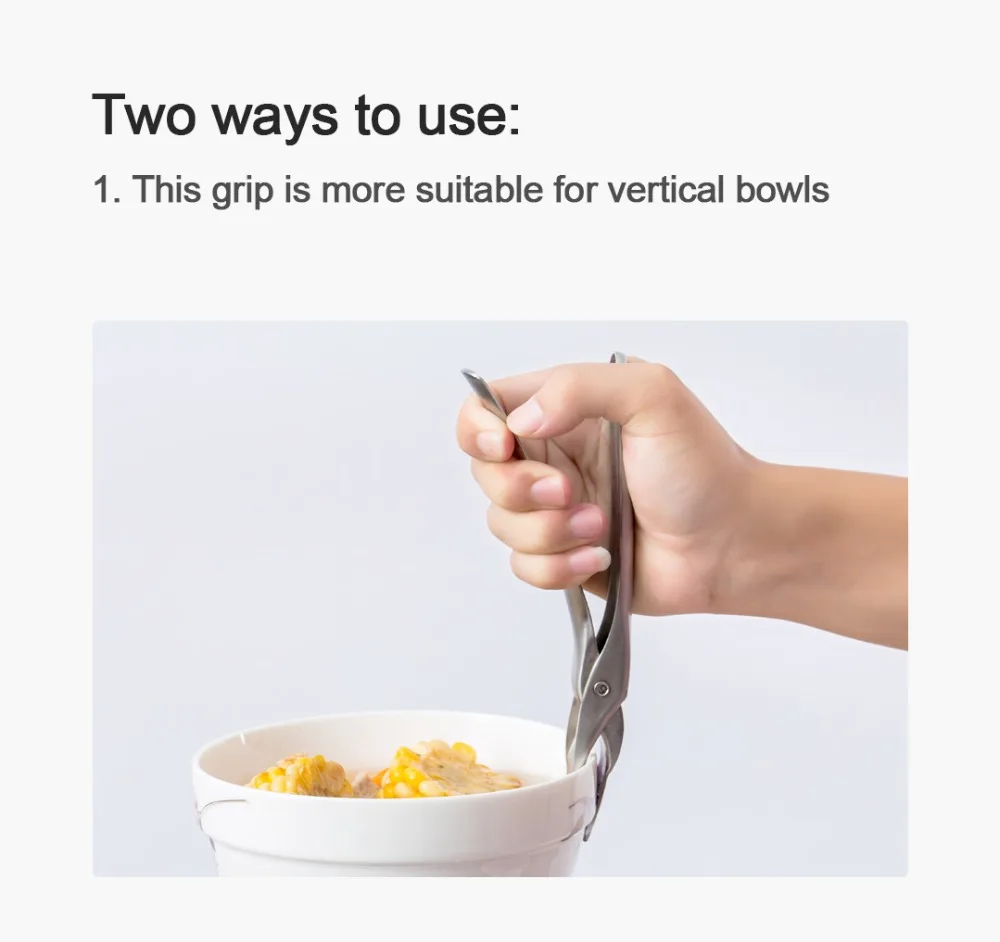 Newest Xiaomi HUOHOU Anti-hot Anti-Scald Pot Bowl Pan Bowl Gripper Cookware Cooking Picnic Arm Holder Carrier Handle Clip Clamp (1)
