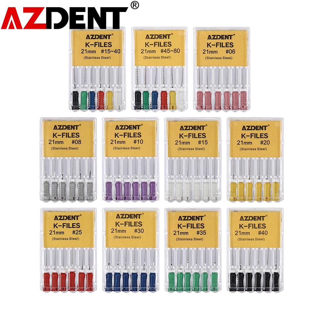 21mm K Files Stainless Steel Root Canal File For Hand UseDental Root