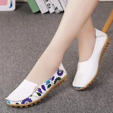 Осенняя женская обувь на плоской подошве; обувь из натуральной кожи; балетки на плоской подошве без застежки; балетки на плоской подошве; женская обувь; мокасины; лоферы