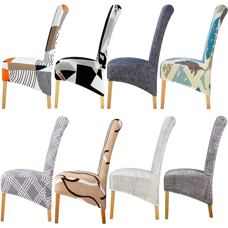 

XL Size Chair Cover Europe Style High Back Long Seat Chair Covers Large Size King Back Chair Covers For Home Hotel Party