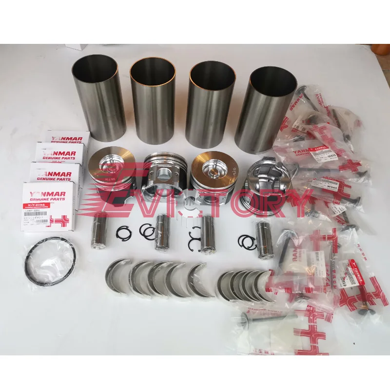 

For Yanmar 4TNV98T 4TNV98 Engine overhaul REBUILD KIT + WATER & OIL PUMP