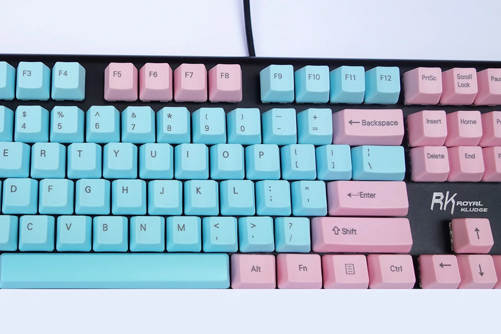 NPKC OEM PBT клавиши синий розовый смешанный ANSI раскладка опция 61 87 108 для Cherry MX