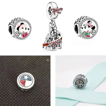 

New Pumpkin Happy Fall Y'all, Christmas Disne Holiday Castle Castle My Mouse Texas Charm DIY original Women's Jewelry Gift