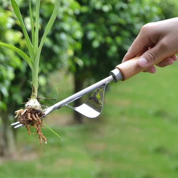 

Stainless Steel Root Lifter Weeder Garden Gardening Tool Scarifier Multifunctional Weeding Digging Shovel Menarche Riser
