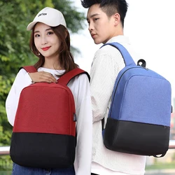 Daily commuting simple backpack outdoor leisure bag college students high school students school bag boys and girls