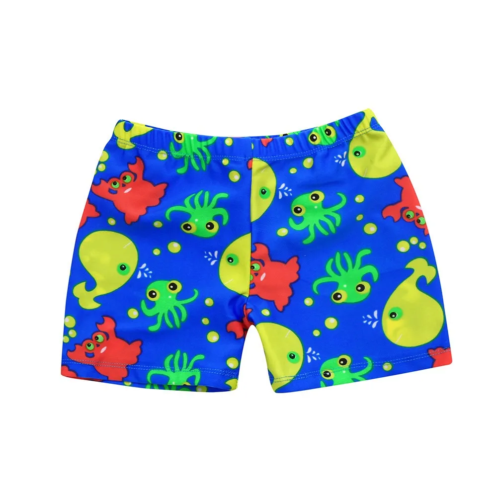 

1PC New Fashion Kid Children Boys Cartoon Print Stretch Beach Swimsuit Pants Shorts Comfortable Breathable Swimwears Pants