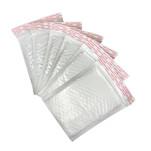 Bolsa de sobre de espuma blanca, sobres acolchados de envío con burbujas, diferentes especificaciones, 100 piezas