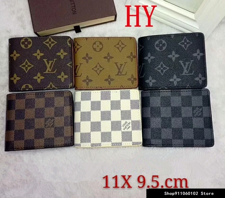 Роскошные кошельки Louis Vuitton LV для мужчин и женщин модный длинный кожаный