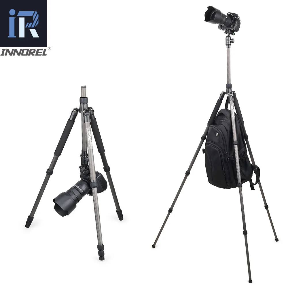 INNOREL NT40C 삼각대 모노포드, 볼 헤드 포함, 휴대용 다기능 탄소 섬유, 여행 사진 브래킷