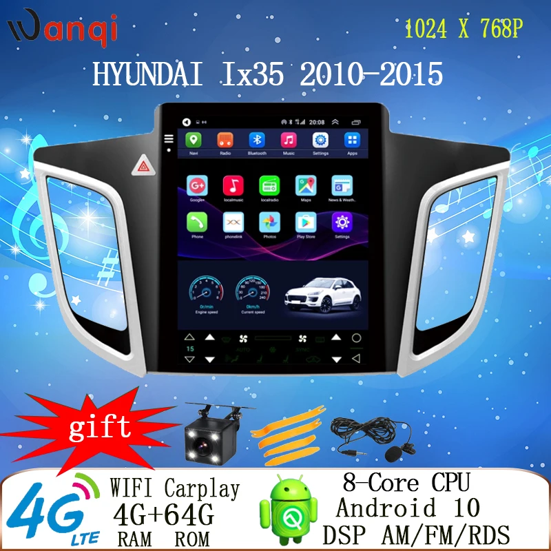 

9.7 inch Tesla screen car android gps dvd multimedia radio player for HYUNDAI IX25 2014-2018 car cd navigation video RDS BT AHD