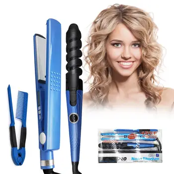 

Professional Hair Iron Hair Flat Iron 11/4 Nano Titanium 450f Temperature Hair Straightener Curlers Iron Salon Hair Styling Tool