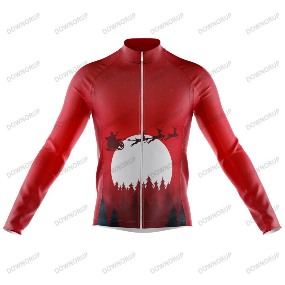 Festive Long Sleeve Men's Cycling Jersey - 16 Unique Styles