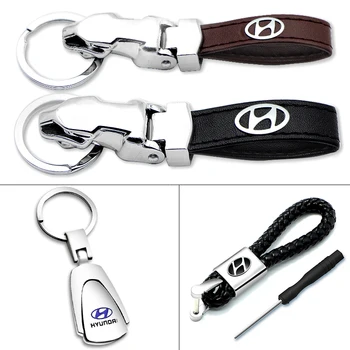 

1pcs Car Keychain Automobile Keyring Key Chain Accessories for Hyundais Santa Fe Sonata Solaris Azera Creta I30 Ix25 Tucson IX35
