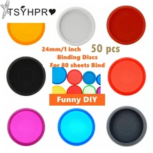 Anneaux de reliure 24mm/1 pouce, 50 pièces, bricolage de disques de liaison, planificateur, bricolage de Notebook CX19 0049