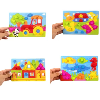 

Wooden Color Cognition Board Puzzle Color Match Game Educational Toys for Early Education Baby Toys