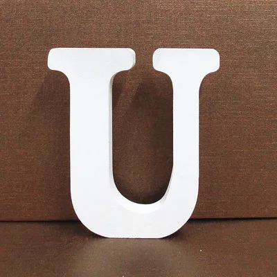 White Wooden Alphabet Letter for Personalized DIY Art and Home Decor, 10cm