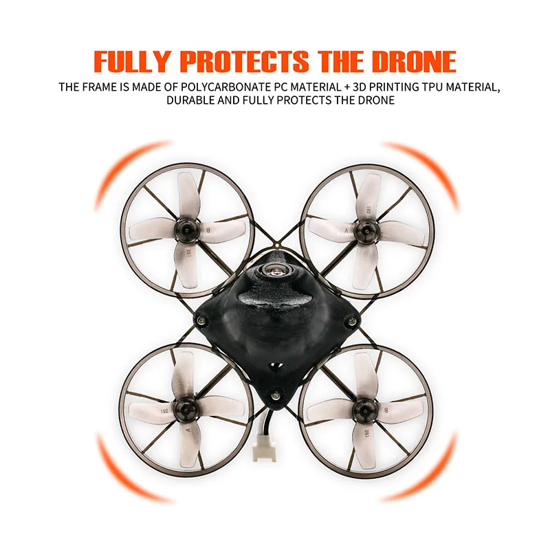 TCMMRC Runcam FPV drone, FRAME IS MADE OF POLYCARBONATE PC MATERIAL + 3