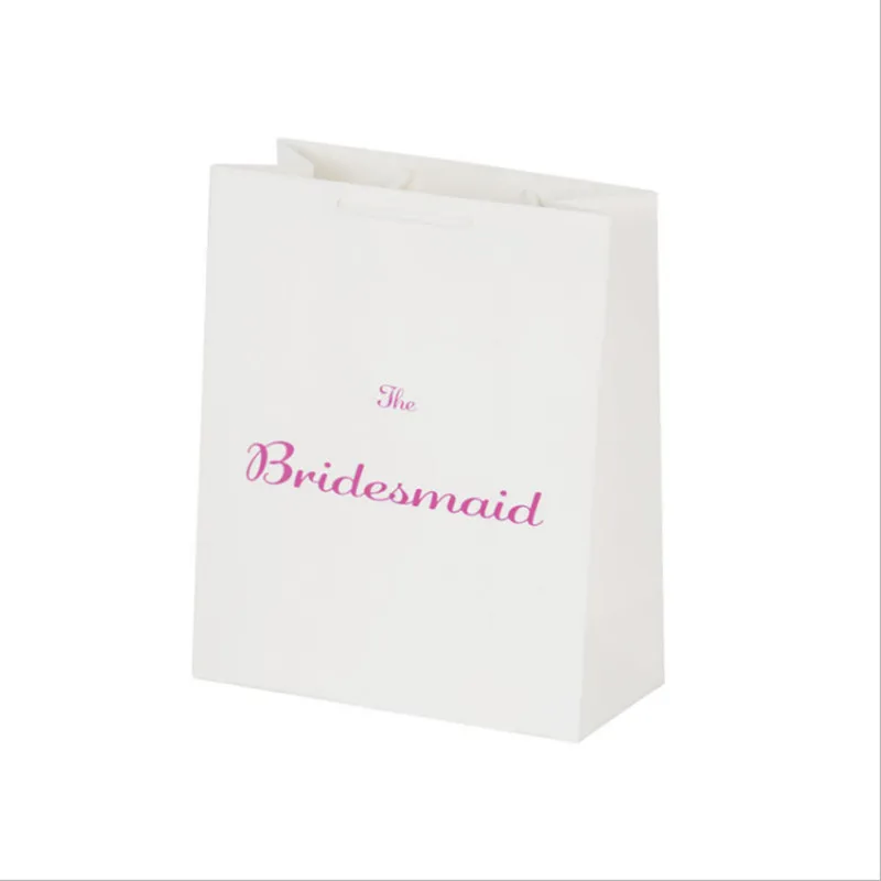 

Wedding Decoration 1pcs Gift Bag for Bridesmaid Team Bride To Be Bag Packing Bridal Shower Bachelorette Wedding favors gifts-S