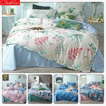 

Plant Leaves Pattern Classical Duvet Cover 3/4 pcs Bedding Set Adult Kids Child Soft Cotton Bed Linen Big Size Double King Queen