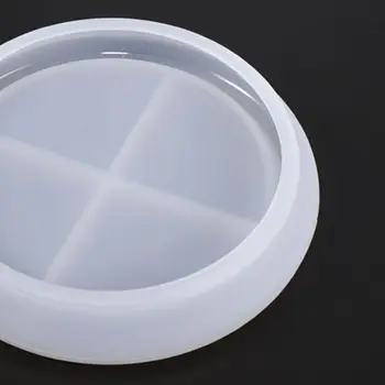 

Silicone Crystal Epoxy Resin Mold Round Saucer Coaster Casting DIY Crafts Mould A0NF