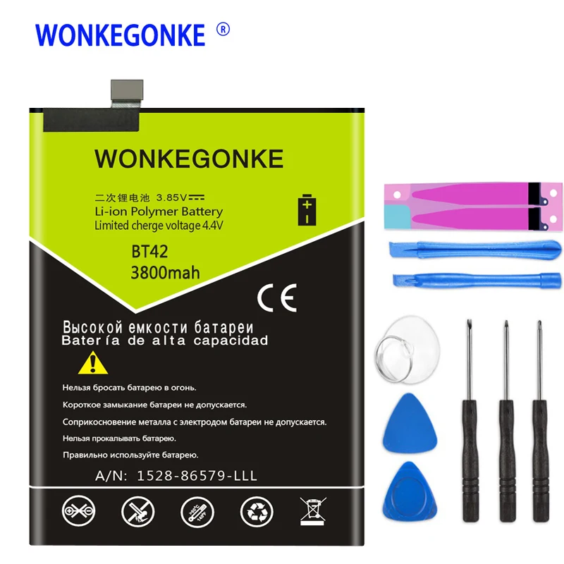 WONKEGONKE BT42 Battery for MEIZU M1 Note Replacement Batteries Bateria | Мобильные телефоны и аксессуары