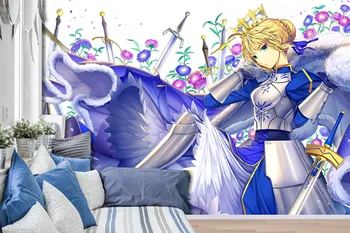 

[Self-Adhesive] 3D Fate Stay Night 153 Japan Anime Wall Paper mural Wall Print Decal Wall Murals Belly