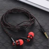 1 Uds auriculares con Cable de alta calidad estéreo en el oído 3,5mm Cable de nailon tejido auriculares con micrófono para Laptop Smartphone regalos ► Foto 2/6