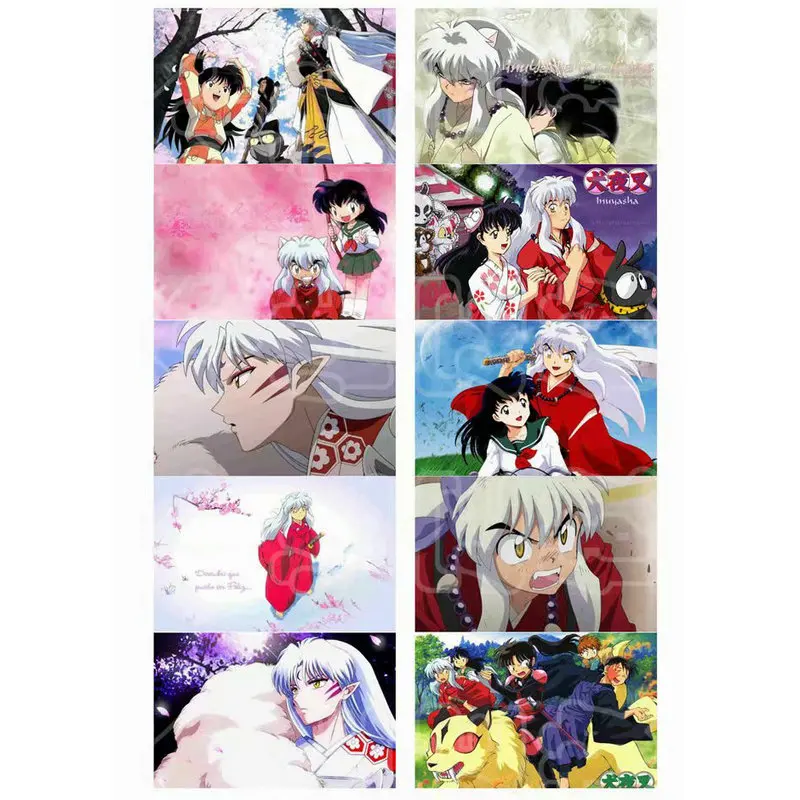 

Наклейки Inuyasha 100 шт., стикеры аниме разных стилей, s Bus ID, водонепроницаемые Стикеры для карт, наклейки на заказ