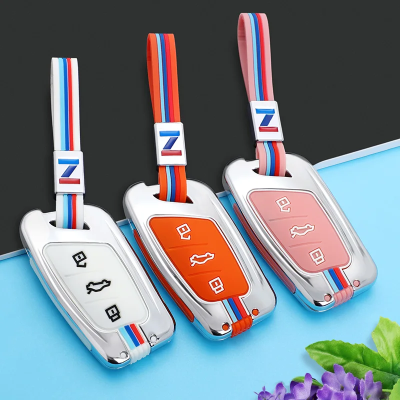 Colorful Car Remote Smart Key Cover Case Holder Shell For MG ZS EV MG6 EZS HS EHS 2019 2020 Roewe RX5 i6 i5 RX3 RX8 ERX5 | Автомобили и