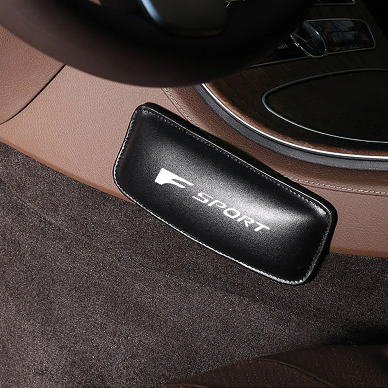1 шт., автомобильная Кожаная подушка для ног, наколенник F Sport для Lexus, подушка для поддержки бедра