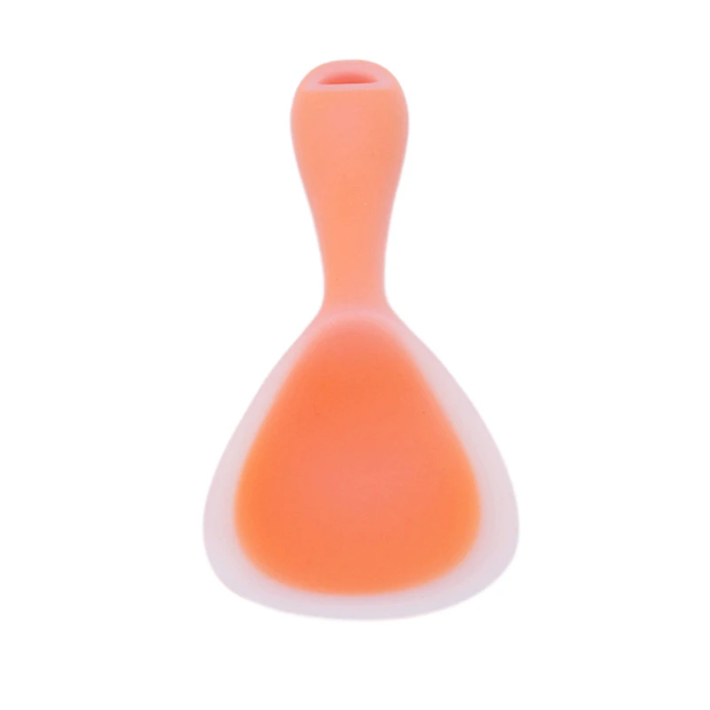 Силиконовая рисовая ложка, термостойкая лопатка для суши, ложка для еды, кухонные инструменты, посуда, плоский рисовый совок - Цвет: orange