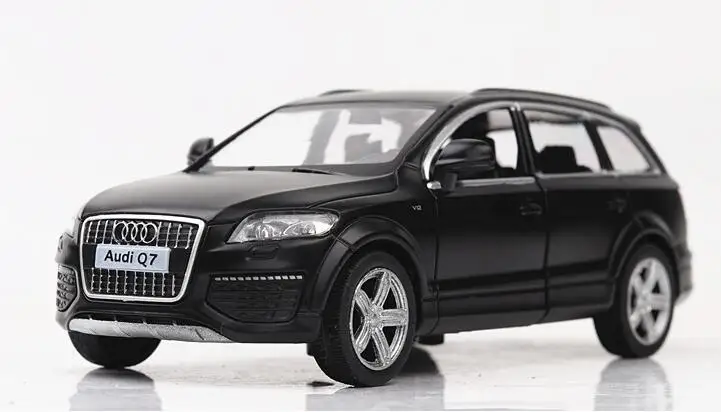 1:36 черная Модель автомобиля Моделирование транспортных средств литой под давлением сплав металла для SUV Супер спортивный автомобиль Audi Q7 Подарочные игрушки для детей мальчиков Игрушки - Цвет: no box