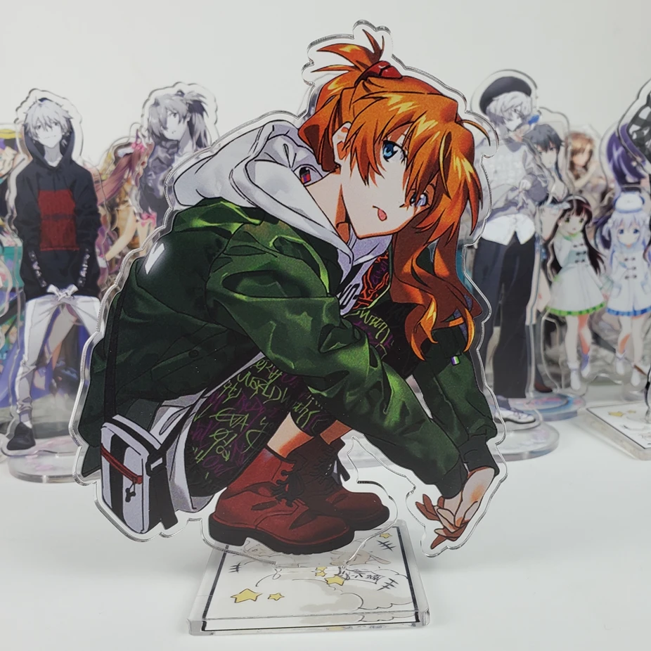 

Anime Neon Genesis Evangelion EVA Acrylic Stand Figure Desktop Decoration Collection Model Toy Doll Gifts