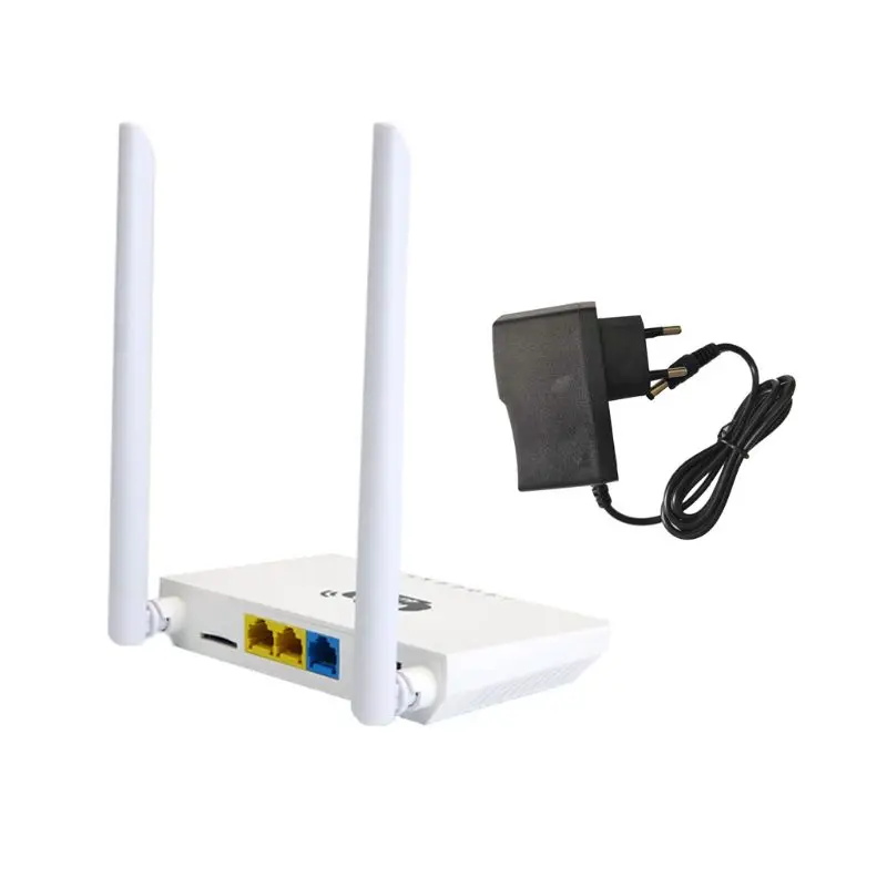 ЕС США беспроводной CPE 3g 4G Wifi маршрутизатор Портативный шлюз FDD LTE WCDMAGlobal разблокировка внешних антенн слот для sim-карты WAN/LAN порт - Цвет: Белый
